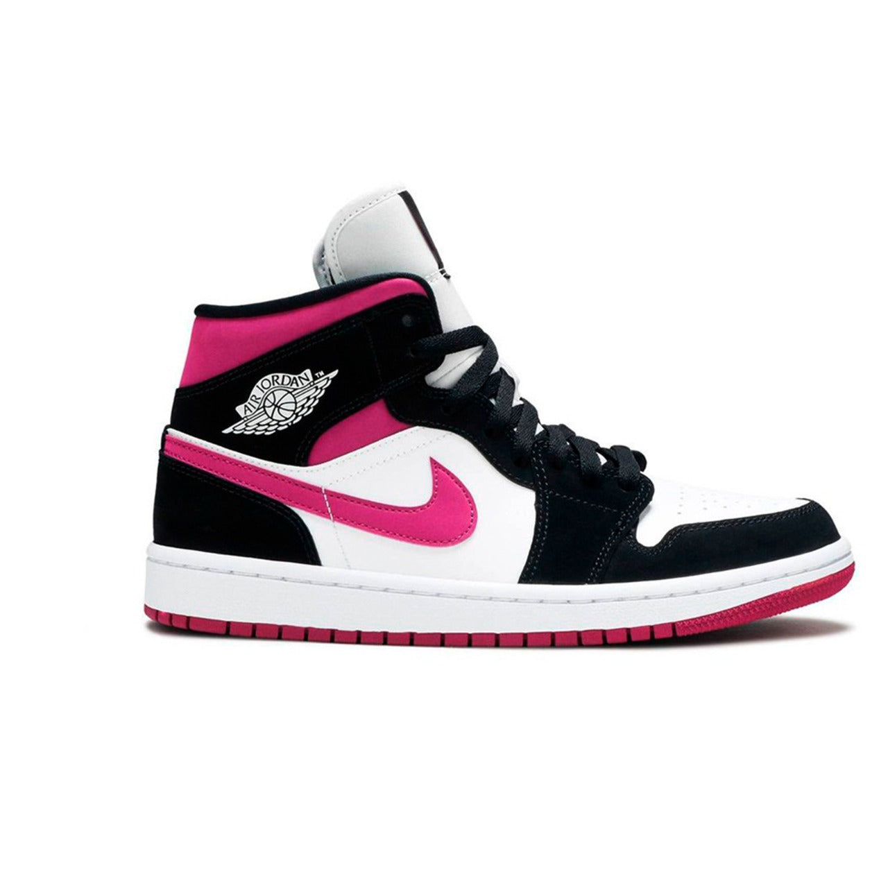 Bota Air Jordan 1 Mid Cactus Flower - Preto/Rosa