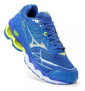 Mizuno Wave Creation 2.0 - Azul/Limão