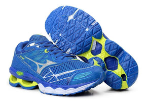 Mizuno Wave Creation 2.0 - Azul/Limão